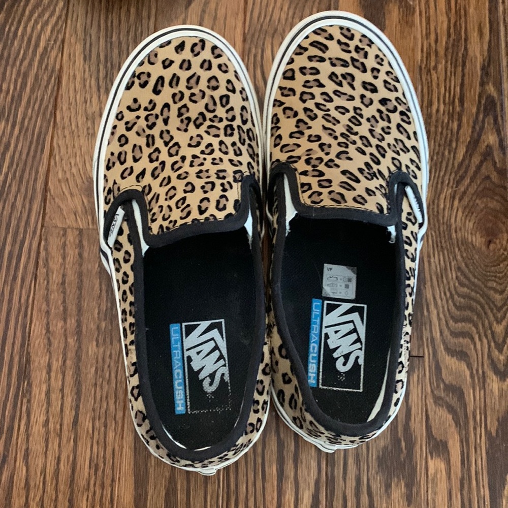 Leopard VANS sneakers size 7